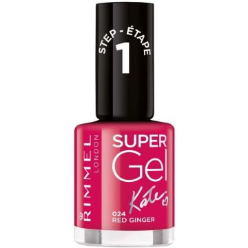 RIMMEL SUPER GEL BY KATE (RIMMEL) SUPER GEL BY KATE 024 RED GINGER NAGELLAK POTJE 12 ML