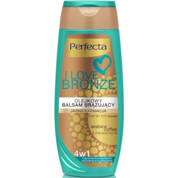 PERFECTA I LOVE BRONZING ARABICA COFFEE & MACADAMIA OIL LIGHT FLACON 250 ML