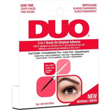 ARDELL DUO (ARDELL) DUO 2-IN-1 BRUSH-ON STRIPLASH ADHESIVE WIMPERLIJM KOKER 5 GRAM