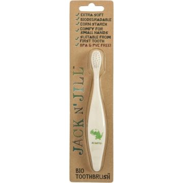 JACK 'N JILL DINO EXTRA SOFT TOOTHBRUSH TANDENBORSTEL PAK 1 STUK