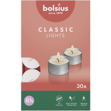 BOLSIUS CLASSIC 8 UUR THEELICHTEN 30 STUKS