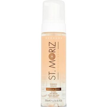 ST. MORIZ PROFESSIONAL MEDIUM DARK TANNING MOUSSE ZELFBRUINER POMP 200 ML