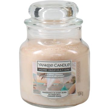 YANKEE CANDLE HOME INSPIRATION CALMING CABANA GEURKAARS 104 GRAM
