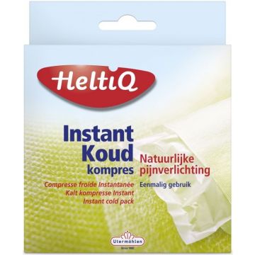 HELTIQ NATUURLIJKE PIJNVERLICHTING INSTANT KOUD KOMPRES DOOSJE 1 STUK