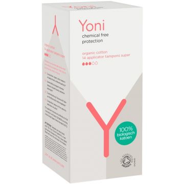 YONI SUPER TAMPONS APPLICATOR DOOSJE 14 STUKS
