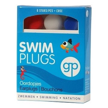 GP SWIM PLUGS OORDOPJES ZWEMMEN PAK 6 STUKS