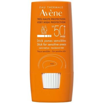 AVENE VERY HIGH PROTECTION SENSITIVE AREAS SPF 50+ ZONNEBRAND STICK 8 GRAM