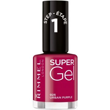 RIMMEL SUPER GEL (RIMMEL) SUPER GEL 025 URBAN PURPLE NAGELLAK POTJE 12 ML