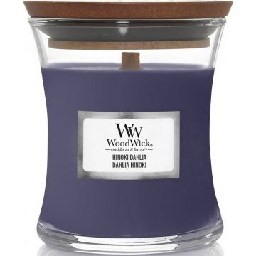 WOODWICK HINOKI DAHLIA GEURKAARS 85 GRAM