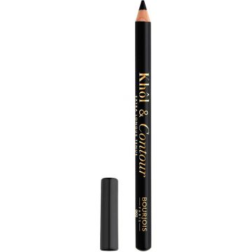 BOURJOIS KHOL & CONTOUR (BOURJOIS) KHOL & CONTOUR EYE PENCIL 002 ULTRA BLACK OOGPOTLOOD 1,2 GRAM