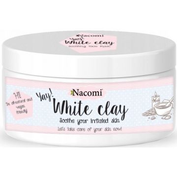 NACOMI WHITE CLAY FACE MASK GEZICHTSMASKER POT 50 GRAM