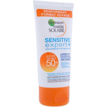 GARNIER AMBRE SOLAIRE SENSITIVE EXPERT+ (GARNIER) SENSITIVE EXPERT+ ZEER HOOG SPF 50+ ZONNEBRAND TUBE 50 ML