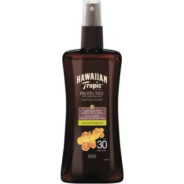 HAWAIIAN TROPIC PROTECTIVE SPF 30 ARGAN OIL DRY OIL ZONNEBRANDSPRAY 200 ML