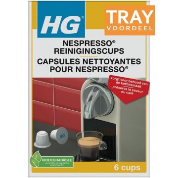 HG KEUKEN NESPRESSO REINIGINGSCUPS 6 X 6 STUKS