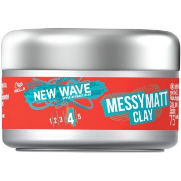 WELLA NEW WAVE MESSY MATT CLAY POT 75 ML