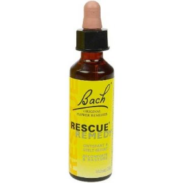 BACH RESCUE REMEDY ONTSPANT & STELT GERUST DRUPPELS FLACON 20 ML