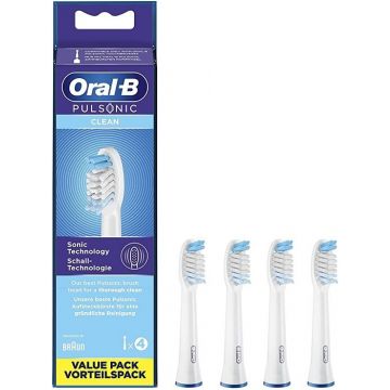 ORAL-B PULSONIC (ORAL-B) PULSONIC CLEAN OPZETBORSTELS PAK 4 STUKS