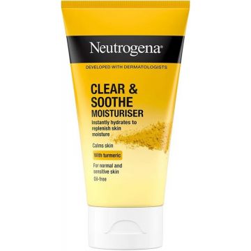 NEUTROGENA CLEAR & SOOTHE MOISTERISER GEZICHTSCREME TUBE 75 ML