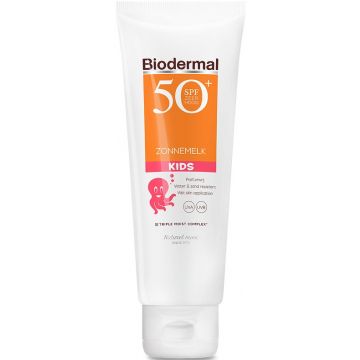 BIODERMAL KIDS SPF 50+ ZONNEMELK TUBE 125 ML