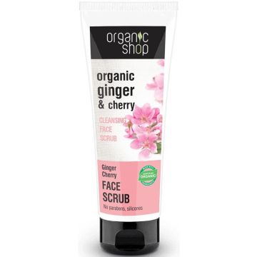 ORGANIC SHOP CHERRY & GINGER CLEANSING FACE SCRUB GEZICHTSCRUB 75 ML