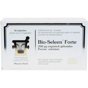 PHARMA NORD BIO-SELEEN FORTE VOEDINGSSUPPLEMENT TABLETTEN DOOSJE 90 STUKS