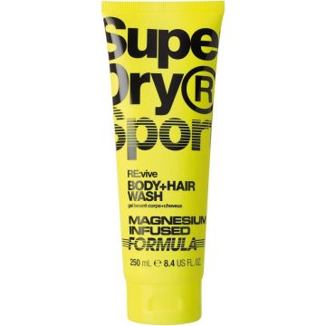 SUPERDRY SPORT RE:VIVE (SUPERDRY) RE:VIVE BODY + HAIR WASH DOUCHEGEL TUBE 250 ML