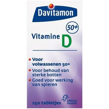 DAVITAMON VITAMINE D (DAVITAMON) VITAMINE D 50+ TABLETJES POT 250 STUKS