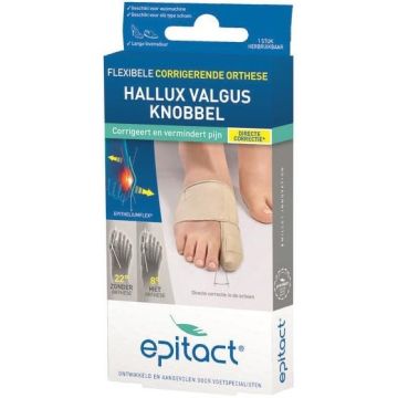 EPITACT HALLUX VALGUS KNOBBEL CORRIGERENDE ORTHESE MAAT S 36/38 DOOSJE 1 STUK