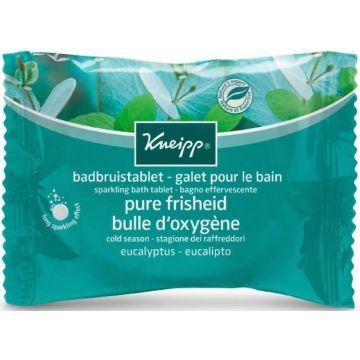 KNEIPP MINT EUCALYPTUS (KNEIPP) EUCALYPTUS PURE FRISHEID BADBRUISTABLET ZAKJE 80 GRAM
