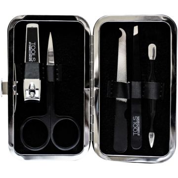 GABRIELLA SALVETE TOOLS (GABRIELLA SALVETE) TOOLS BLACK MANICURE KIT SET 1 STUK