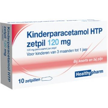 HEALTHYPHARM KINDERPARACETAMOL ZETPIL 120 MG DOOSJE 10 STUKS