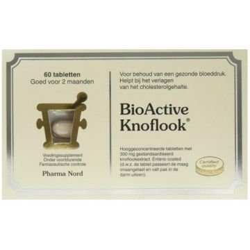 PHARMA NORD BIO ACTIVE KNOFLOOK VOEDINGSSUPPLEMENT TABLETTEN DOOSJE 60 STUKS