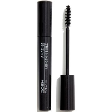 GOSH AMAZING LENGTH'N BUILD BLACK MASCARA KOKER 9 ML