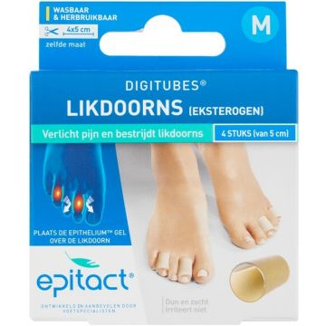 EPITACT DIGITUBES MAAT M LIKDOORNS TUSSEN DE TENEN, EKSTEROGEN DOOSJE 4 STUKS
