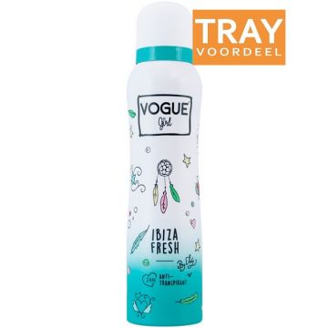 VOGUE GIRL IBIZA FRESH DEODORANT SPRAY TRAY 6 X 150 ML