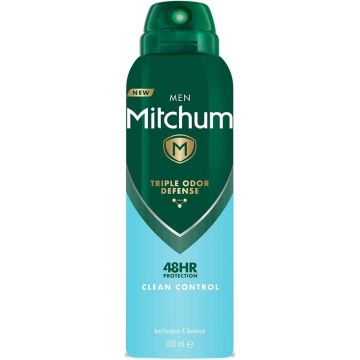 MITCHUM CLEAN CONTROL MEN DEODORANT SPRAY SPUITBUS 200 ML