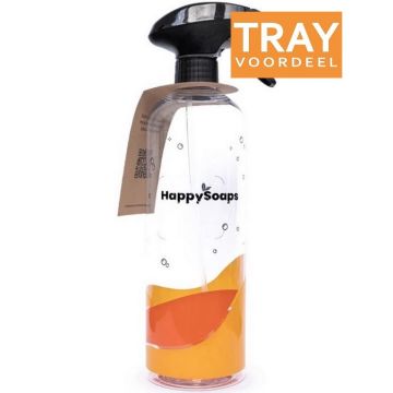 HAPPYSOAPS HERBRUIKBARE SCHOONMAAKFLES TRAY 6 X 750 ML