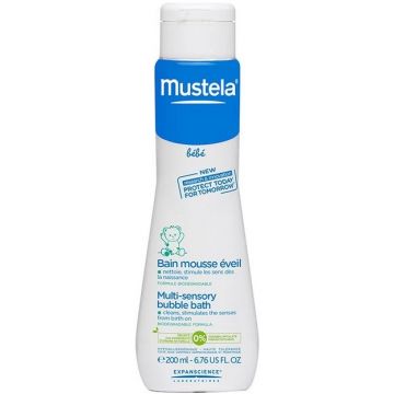 MUSTELA BEBE MULTI-SENSORY BUBBLE BATH BADSCHUIM FLACON 200 ML