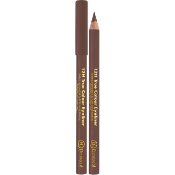 DERMACOL 12H TRUE COLOUR (DERMACOL) 12H TRUE COLOUR EYELINER 4 LIGHT BROWN POTLOOD 0,28 GRAM