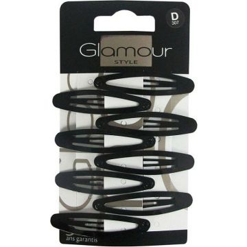 GLAMOUR D307 HAARSPELDJES 8 STUKS