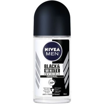 NIVEA MEN BLACK & WHITE INVISIBLE ORIGINAL DEO DEODORANT ROLLER 50 ML