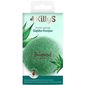 KILLY'S BOTANICAL INSPIRATIONS NORMAL SKIN KONJAC SPONGE GEZICHTSREINIGINGSSPONS 1 STUK