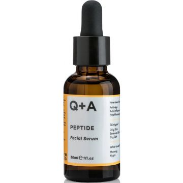 Q+A PEPTIDE FACIAL SERUM GEZICHTSSERUM DRUPPELAAR 30 ML