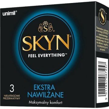 UNIMIL SKYN EXTRA MOISTURE CONDOOMS 3 STUKS