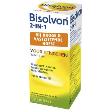 BISOLVON 2-IN-1 VOOR KINDEREN HOESTDRANK FLES 133 ML