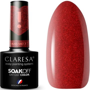 CLARESA COLOR SOAK OFF KISS ME! 07 UV/LED GELLAK 5 GRAM