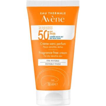 AVENE INVISIBLE FINISH FRAGRANCE-FREE CREAM SPF 50+ ZONNEBRANDCREME TUBE 50 ML