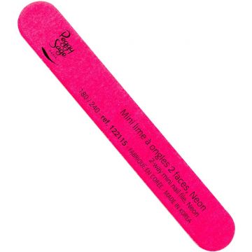 PEGGY SAGE 2 WAY MINI NAIL FILE NEON PINK 180/240 NAGELVIJL 1 STUK