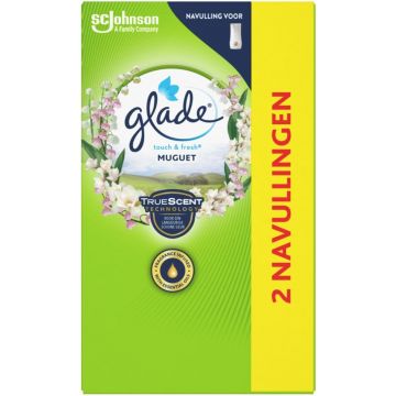 GLADE TOUCH & FRESH TOUCH & FRESH (GLADE) MUGUET LUCHTVERFRISSER (NAVULLING) DOOSJE 2 X 10 ML