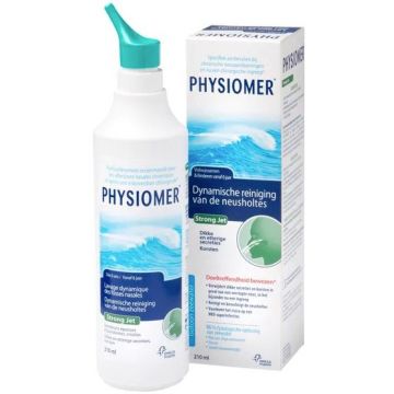 PHYSIOMER STRONG JET DYNAMISCHE REINIGING VAN DE NEUSHOLTES FLACON 210 ML